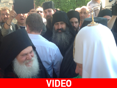 Θερμή υποδοχή Κύριλλου στο Βατοπέδι