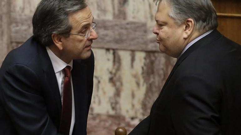 Oλιγόλεπτο τετ-α-τετ Σαμαρά-Βενιζέλου