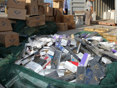 Ακινητοποιήθηκε πλοίο με 543.400 πακέτα λαθραία τσιγάρα