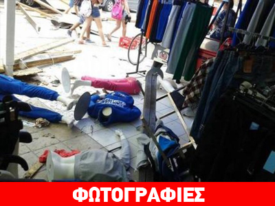 Παραλία Κατερίνης: Το μπουρίνι άφησε πίσω του ζημιές