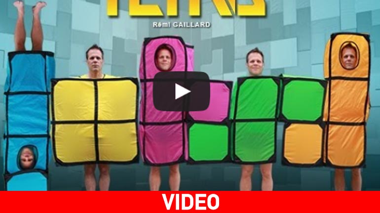 Ο φαρσέρ Rémi Gaillard παίζει Tetris στον πραγματικό κόσμο