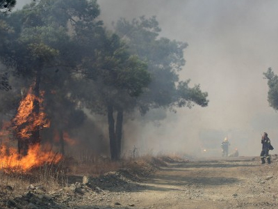 Φωτιά στον Πολύγυρο Χαλκιδικής