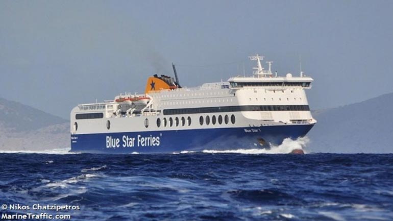 Αναγκαστική επιστροφή στο λιμάνι της Χίου για το Blue Star 1