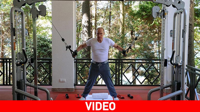 Όταν γυμνάζεται ο Πούτιν…