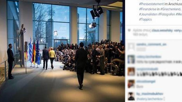 Στο Instagram φωτογραφία της Μέρκελ με τον Τσίπρα