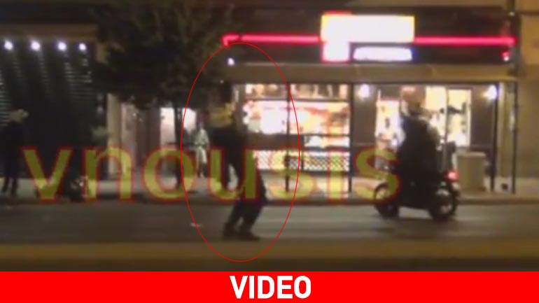 Προκλητική χειρονομία αστυνομικού της ΔΕΛΤΑ προς διαδηλωτές…