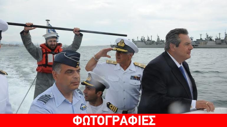 Επίσκεψη Καμμένου στο Αρχηγείο Στόλου και τον Ναύσταθμο Σαλαμίνας