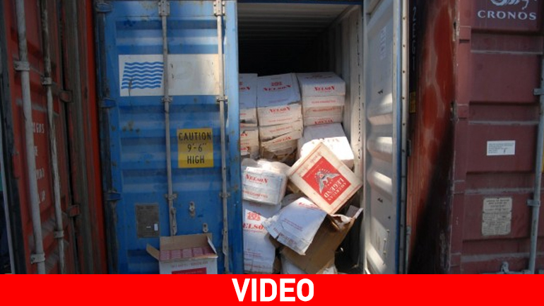 Ηράκλειο: 5.000 όπλα και 49 εκατ. λαθραία τσιγάρα στο «Haddad 1»