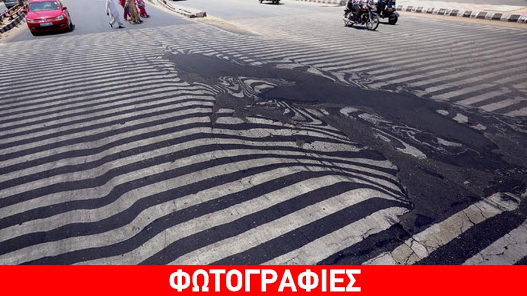 Έλιωσε και η άσφαλτος στην Ινδία