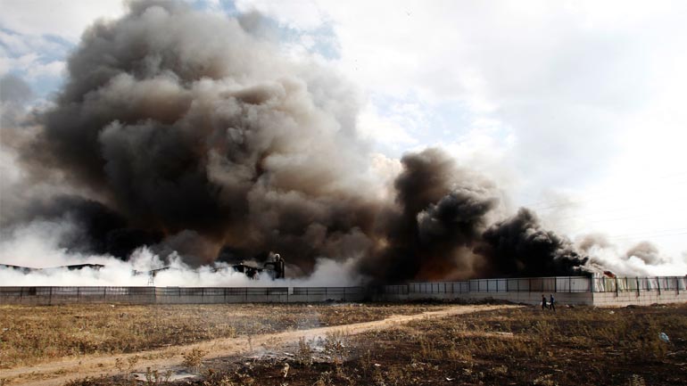 H επομένη ημέρα της φωτιάς στον Ασπρόπυργο