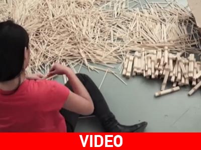 Χρησιμοποίησε 64.000 τσοπ στικς και δημιούργησε κάτι μοναδικό…