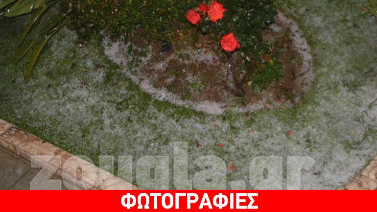 Xαλαζόπτωση στην Ελευσίνα