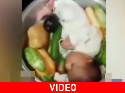 «Mαγείρεψαν» το μωρό τους για πλάκα