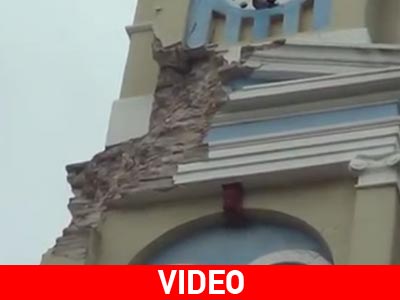 Κεραυνός χτύπησε καμπαναριό στη Σάμο