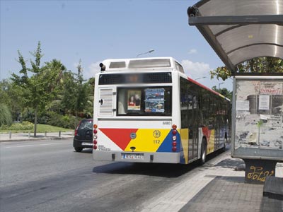 Φωτιά σε λεωφορείο του ΟΑΣΘ