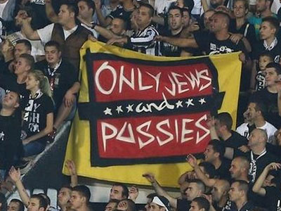 Καταγγελία για αντισημιτικό πανό οπαδών της Παρτιζάν