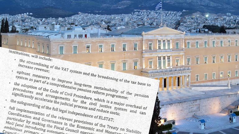 Tα μέτρα που πρέπει να ψηφιστούν από τη Βουλή μέχρι την Τετάρτη