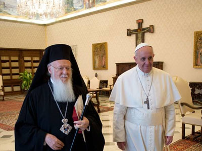 O Πάπας Φραγκίσκος επισκέπτεται το Φανάρι