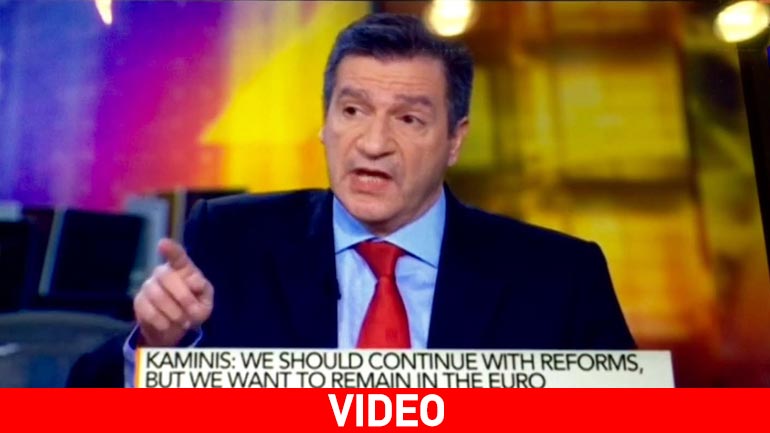 Καμίνης στο Bloomberg: Η συντριπτική πλειονότητα των Ελλήνων θέλει παραμονή στο ευρώ