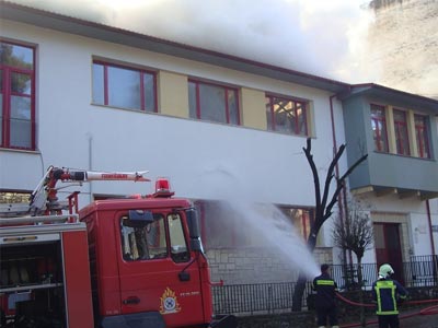 Γιάννενα: Πυρκαγιά κατέστρεψε σχολικό κτήριο