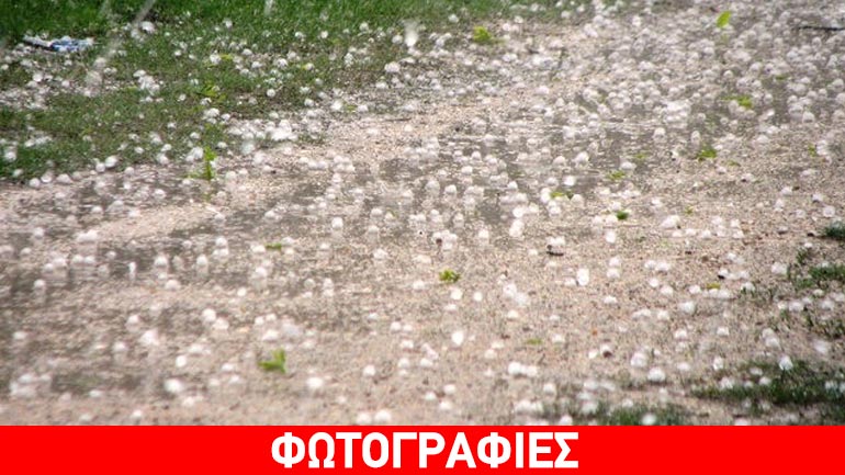 «Ανοιξιάτικη» χαλαζόπτωση στην Πάτρα