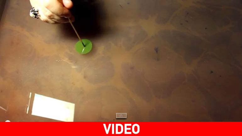 Τουρκία: Καλλιτέχνις ζωγραφίζει στο νερό!