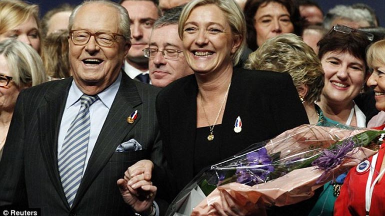 «Εμφύλιος» στην οικογένεια Λεπέν «Εμφύλιος» στην οικογένεια Λεπέν