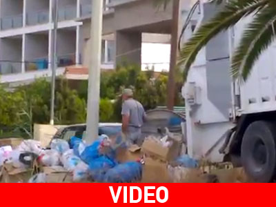 Καθαρίζουν το Πόρτο Χέλι από τα σκουπίδια