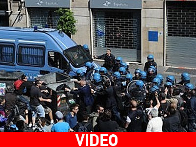 Επεισόδια σε διαδήλωση στη Νάπολη