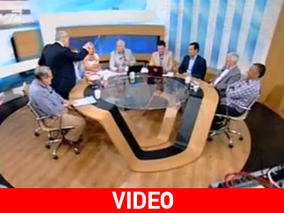 Αποχώρησε ο Γ. Δημαράς από την εκπομπή του Παπαδάκη