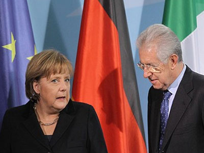 Κοινό μέτωπο Μόντι – Μέρκελ για το Σύμφωνο