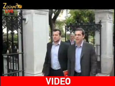 Ημίωρη συνάντηση Παπούλια – Τσίπρα στο Προεδρικό