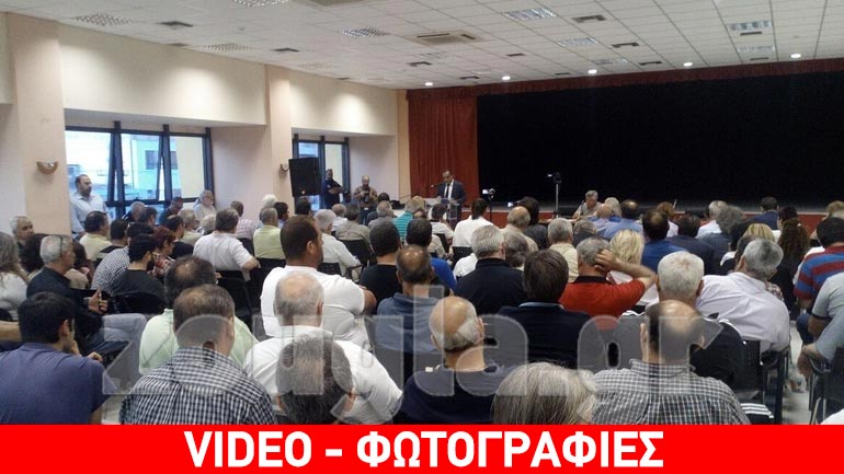 Λαφαζάνης-Mιχελογιαννάκης-Μακρή σε εκδήλωση κατά της ιδιωτικοποιήσης του ΟΛΠ