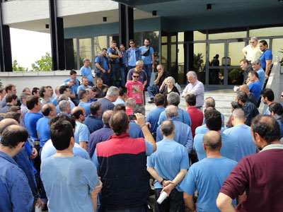 Κινητοποιήσεις των εργαζόμενων στην Hellenic Steel