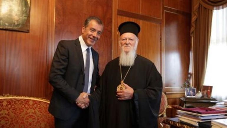 Ο Σταύρος Θεοδωράκης στο Οικουμενικό Πατριαρχείο