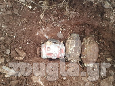 Εντοπίστηκαν τρεις χειροβομβίδες στη Φωκίδα