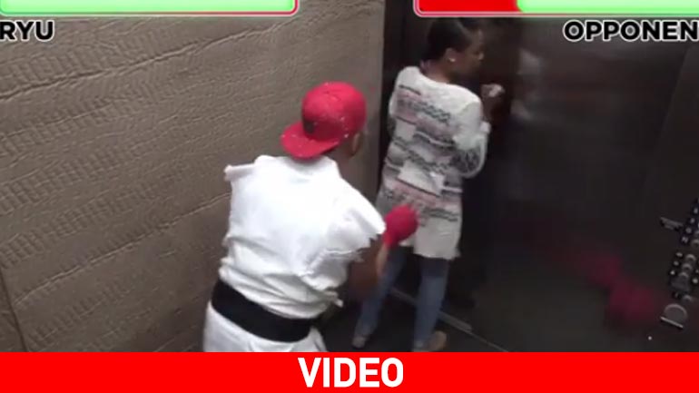 Πώς θα αντιδρούσατε αν στο ασανσέρ εμφανιζόταν ο Ruy από το Street Fighter;