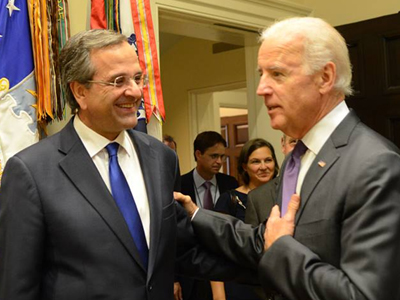 Tηλεφωνική συνομιλία Σαμαρά-Μπάιντεν