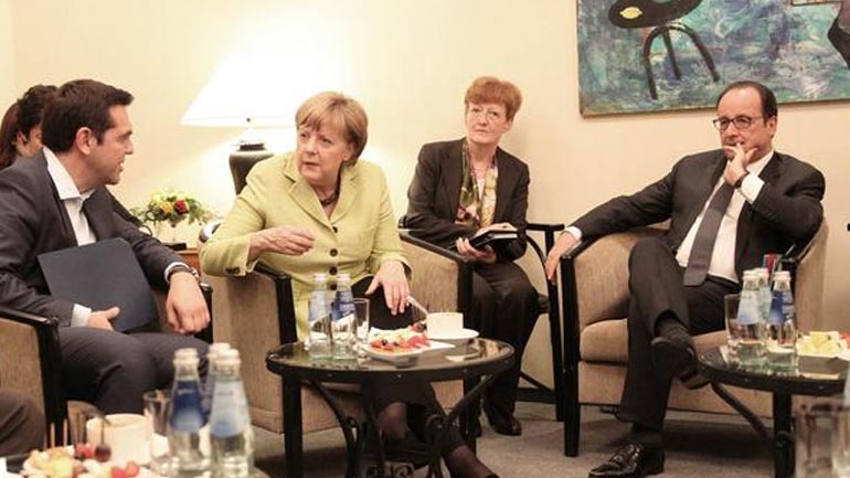 Τηλεδιάσκεψη Τσίπρα – Μέρκελ – Ολάντ Τηλεδιάσκεψη Τσίπρα – Μέρκελ – Ολάντ