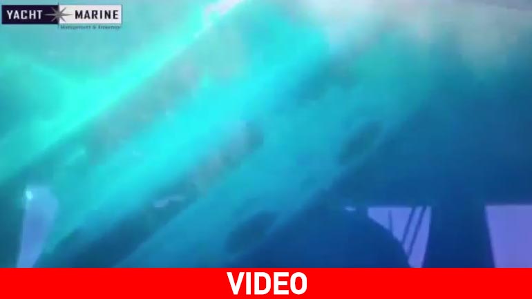 Βίντεο-ντοκουμέντο από τη βυθισμένη θαλαμηγό στην Ψαρρού!