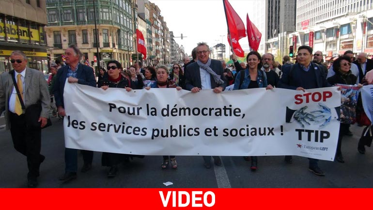 Διαδήλωση κατά της TTIP στις Βρυξέλλες