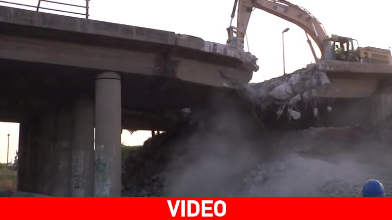 Ολυμπία Οδός: Κατεδάφιση γέφυρας στον Κόμβο του Ρίου