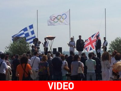 Η Θεσσαλονίκη υποδέχτηκε την Ολυμπιακή Φλόγα