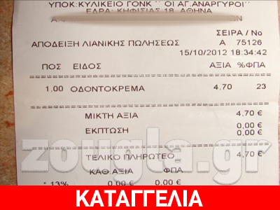 Αισχροκέρδεια στο κυλικείο του νοσοκομείου Άγιοι Ανάργυροι