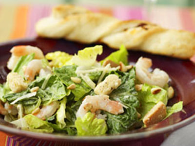 Σαλάτα Caesar με γαρίδες