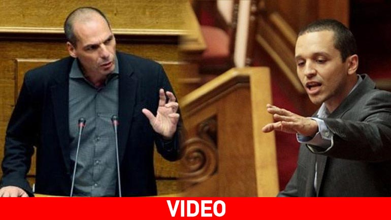 Έντονη αντιπαράθεση Βαρουφάκη-Κασιδιάρη