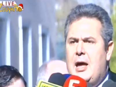 Καμμένος: «Δεν θα υπάρξει καμία διαρροή στην τρίτη ψηφοφορία»