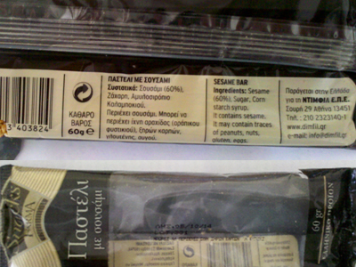 Ανακαλείται παστέλι με «γεύση μούχλας» Ανακαλείται παστέλι με «γεύση μούχλας»