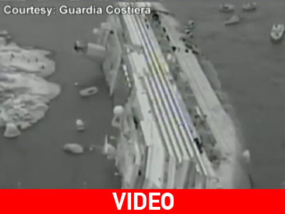 Η στιγμή της εκκένωσης του «Costa Concordia»