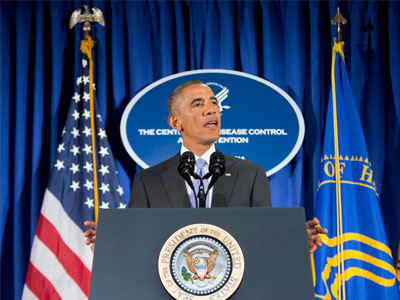 Eν αναμονή των δηλώσεων του Ομπάμα για τον Έμπολα